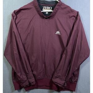 Zero Restriction Golf Jacket Windbreaker Men XL Houndstooth Green Island Cols GA